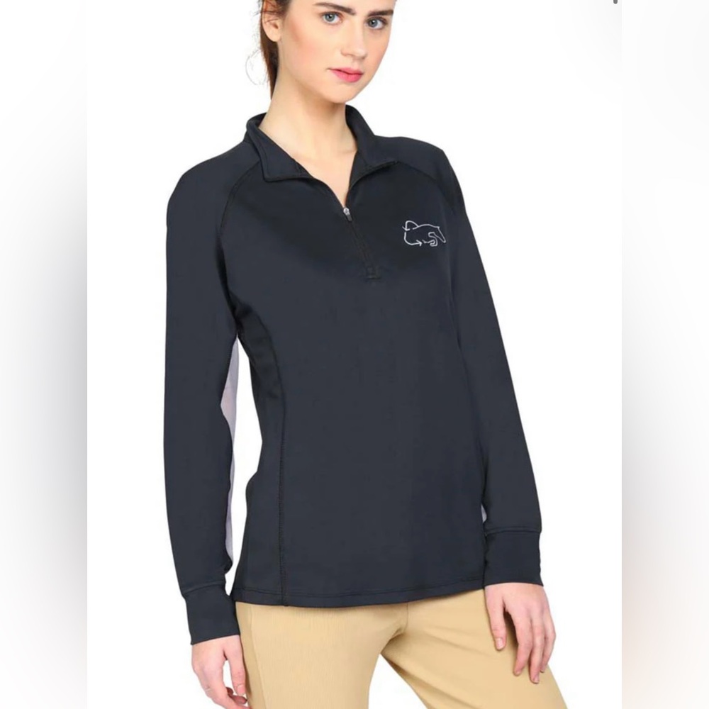 Tuff Rider sun shirt gym riding workout riding XS 1/4 zip quarter Kastel Denmark